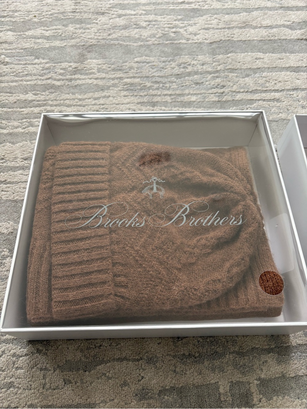 Brooks Brothers HAT and SCARF SET NWT